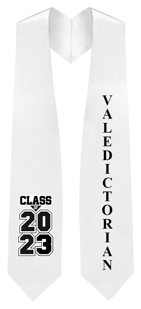 White Valedictorian Stole for Graduation