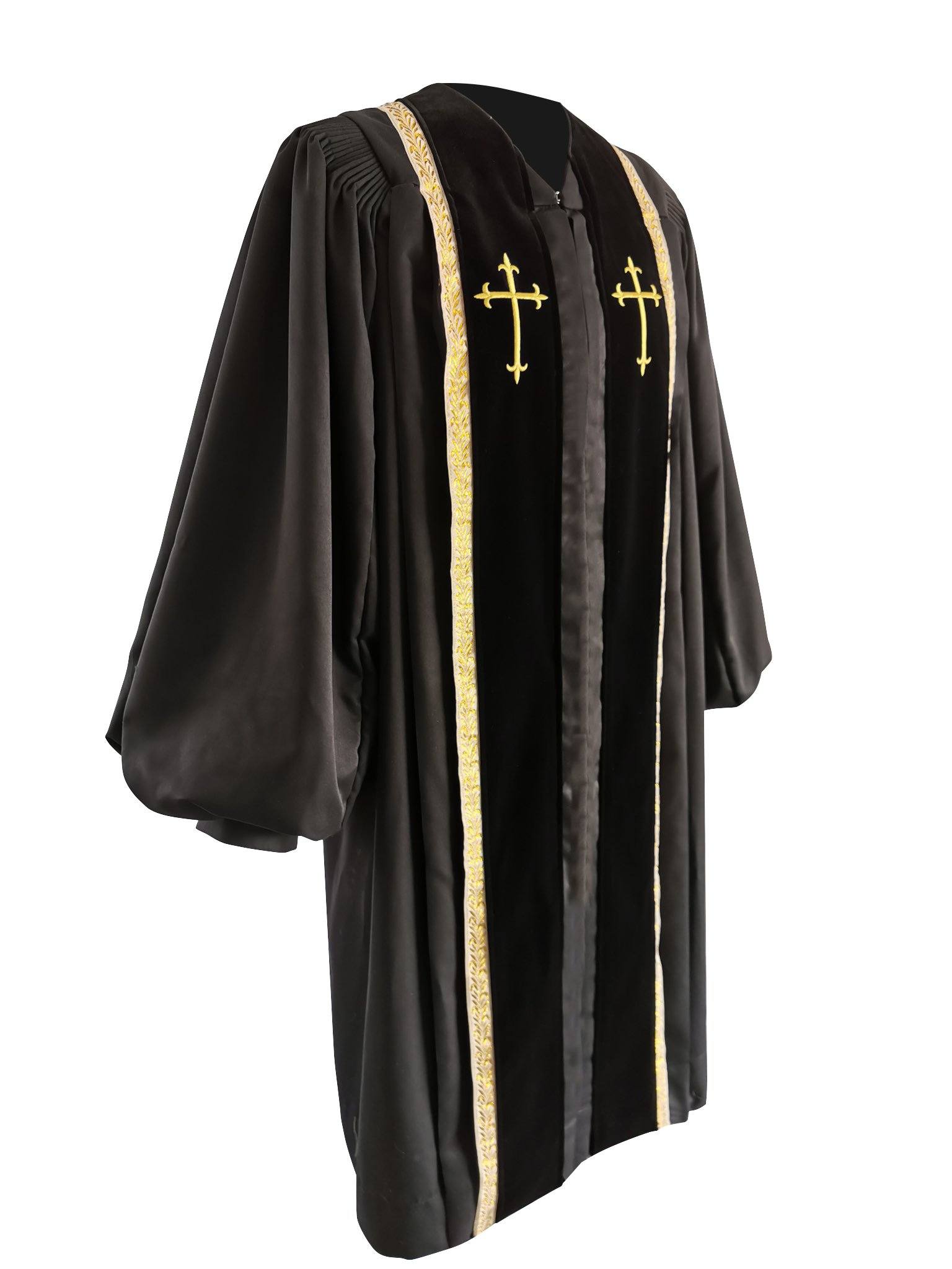 Black Bishop Clergy Robe - Canadian Gowns