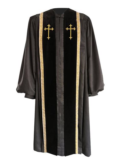 Black Bishop Clergy Robe - Canadian Gowns