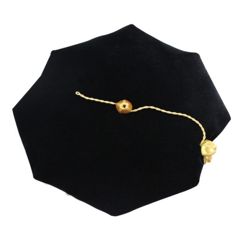 8 Sided Doctoral Tam -Graduation Faculty Regalia - Canadian Gowns