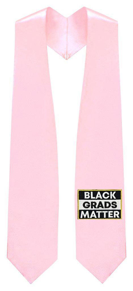 Pink BLACK GRADS MATTER Graduation Stole - Canadian Gowns