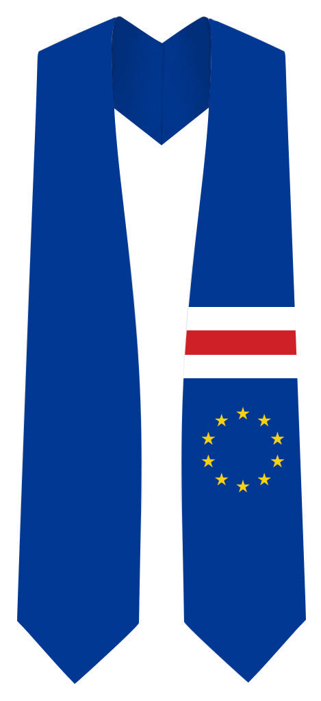 Cape Verde Graduation Stole -  Cape Verde Flag Sash