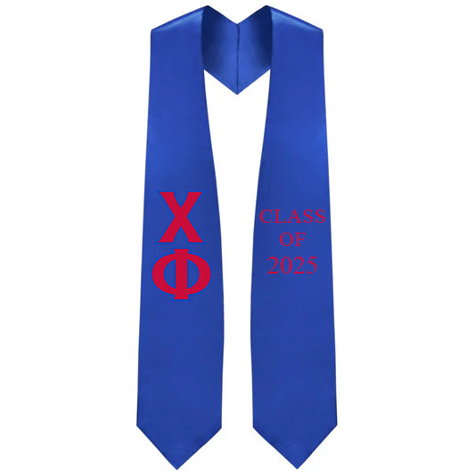 Chi Phi Greek Lettered Stole with Year