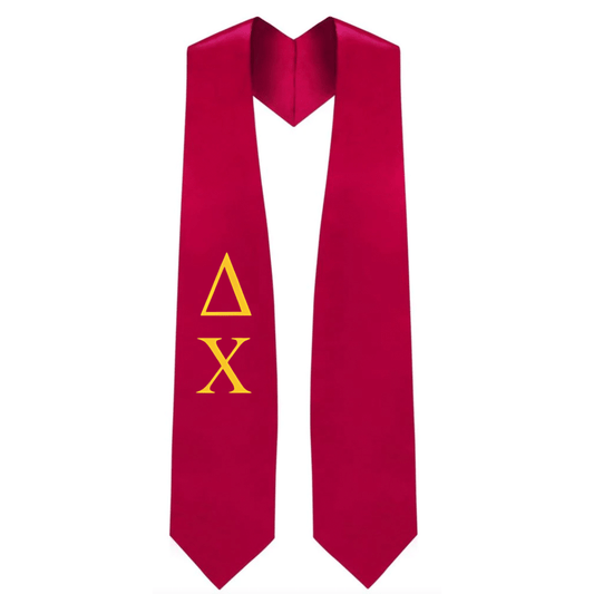 Delta Chi Greek Lettered Stole