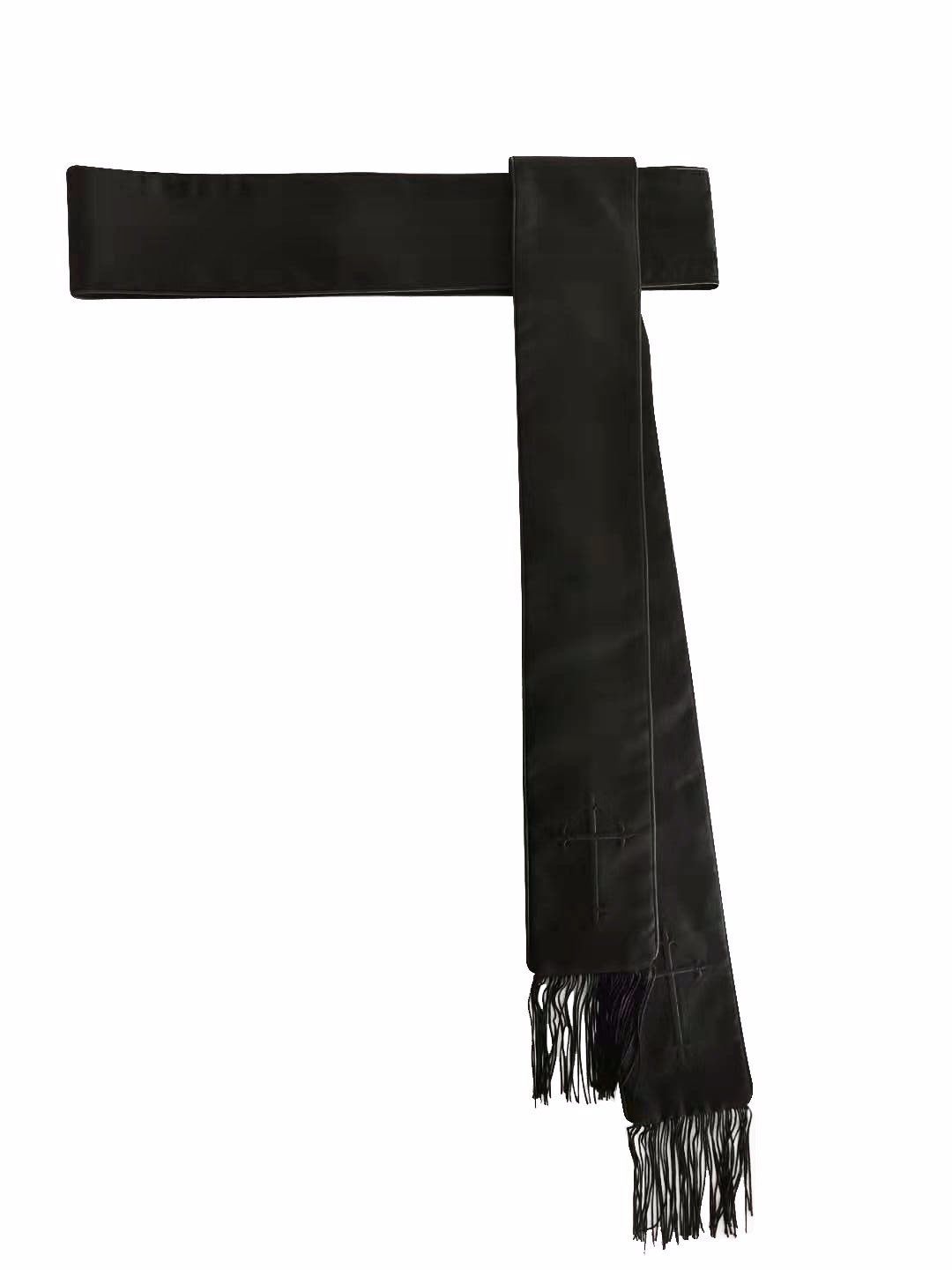 Black Band Cincture for Clergy Robes - Canadian Gowns