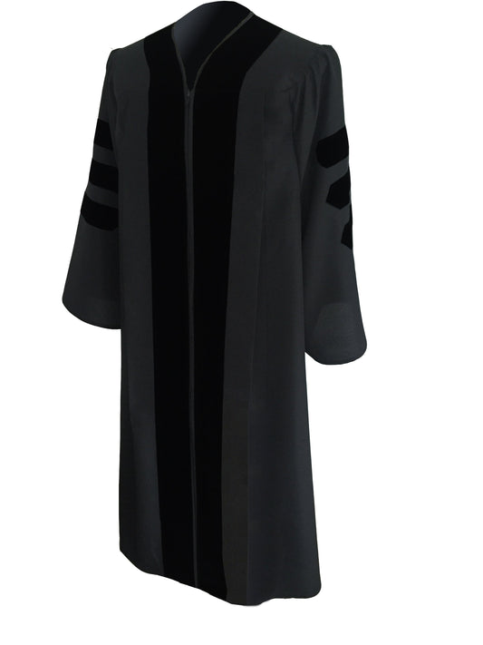 Classic Black Clergy Robe - Canadian Gowns