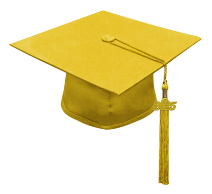 Matte Gold Middle School Cap, Gown & Tassel