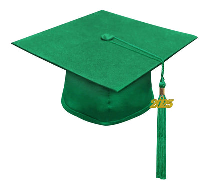 Matte Green Elementary Cap & Tassel