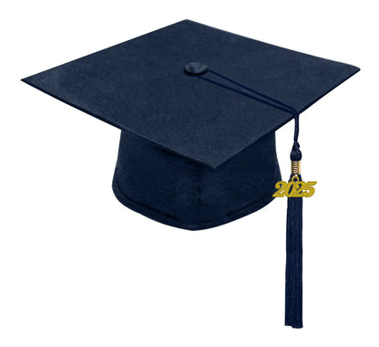 Matte Navy Blue High School Canadian Gowns