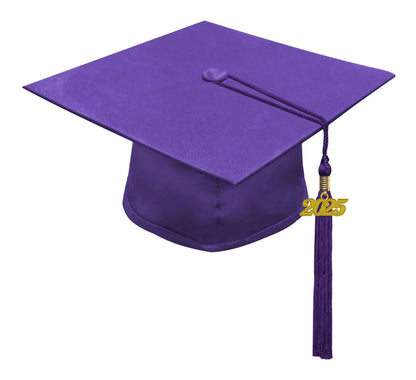 Matte Purple Middle School Cap, Gown & Tassel