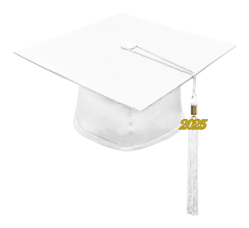 Matte White Bachelors Cap & Gown - College & University