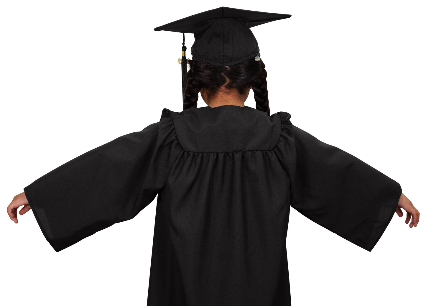 Child Matte Black Cap & Gown - Preschool & Kindergarten