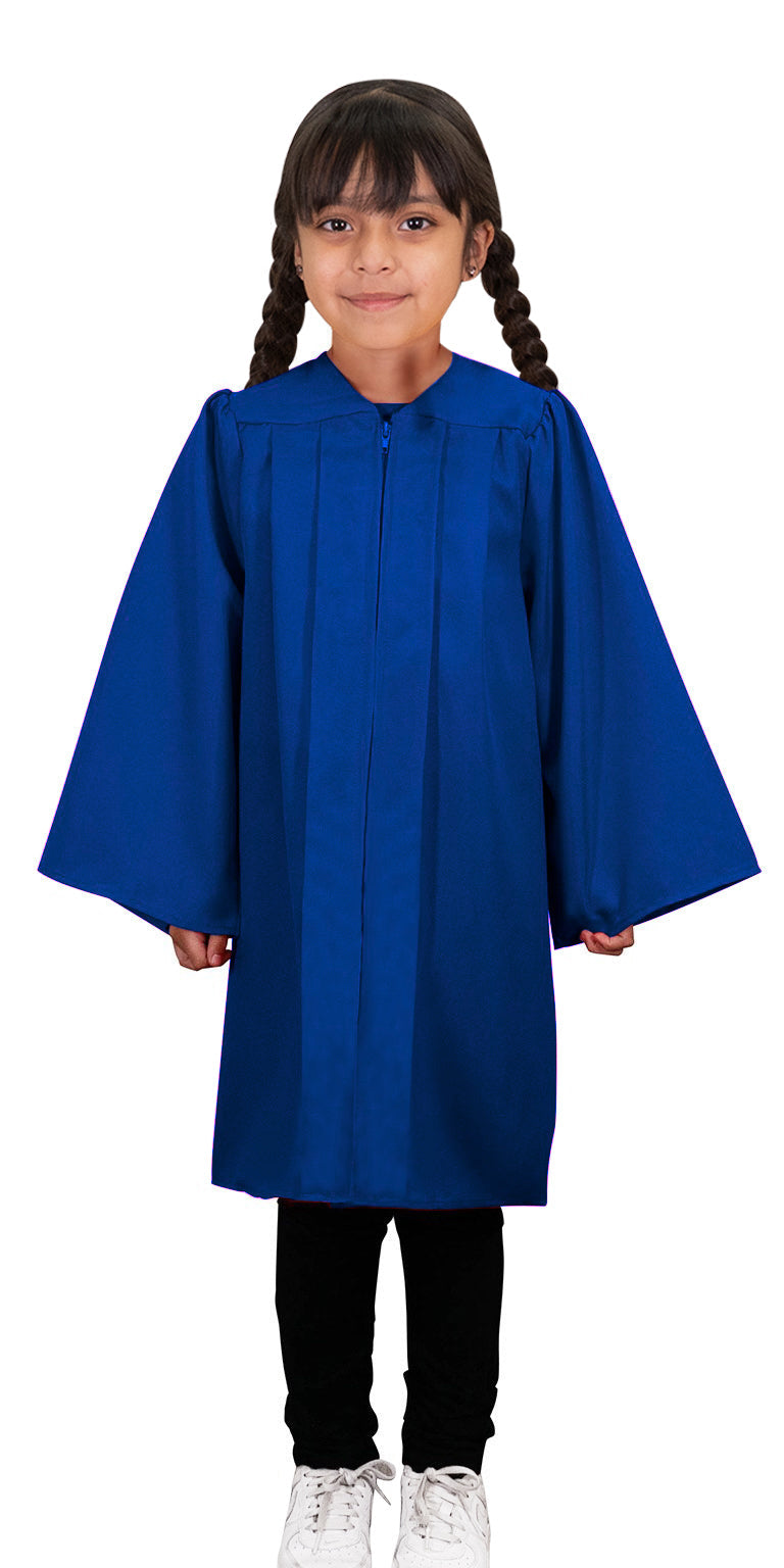 Child's Matte Royal Blue Choir Robe - Church Choir Robes - Canadian Gowns