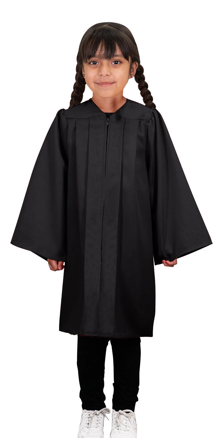 Child's Matte Black Choir Robe - Church Choir Robes - Canadian Gowns