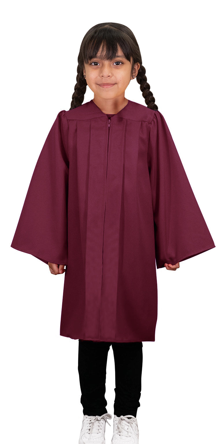 Child's Matte Maroon Choir Robe - Church Choir Robes - Canadian Gowns