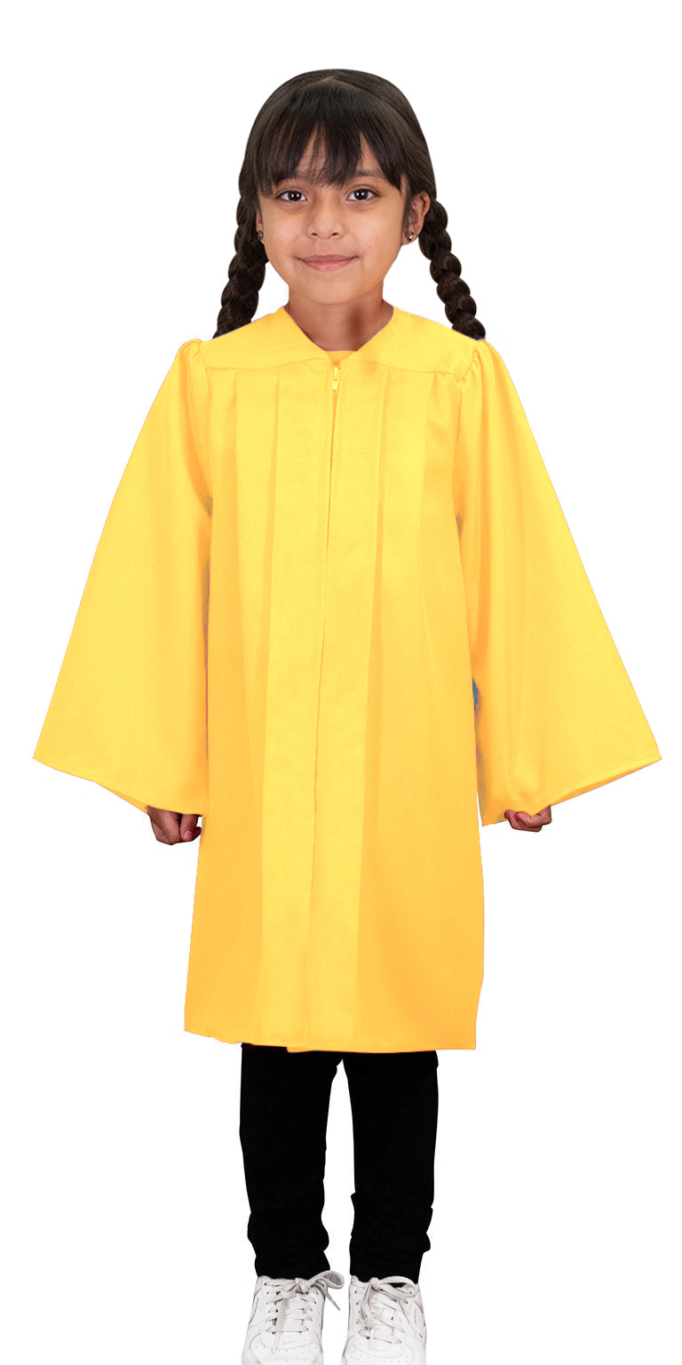 Child's Matte Gold Choir Robe - Church Choir Robes - Canadian Gowns