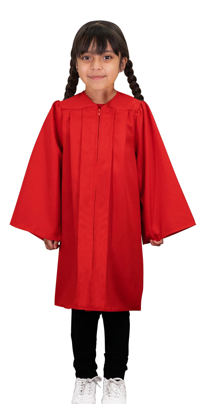 Child's Matte Red Choir Robe - Church Choir Robes - Canadian Gowns