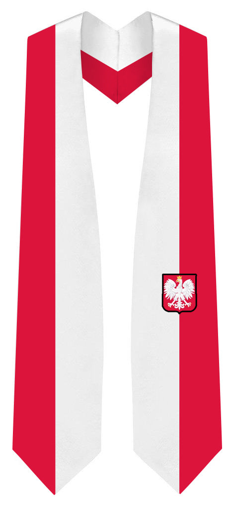 Poland Graduation Stole -  Poland Flag Sash