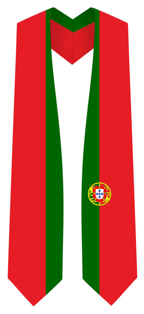 Portugal Graduation Stole -  Portugal Flag Sash