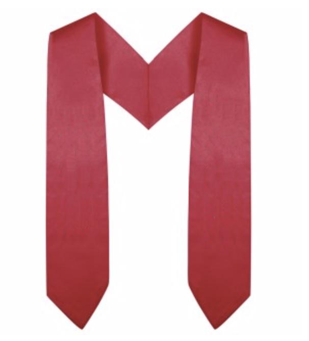 Red Preschool / Kindergarten Graduation Stole - Canadian Gowns