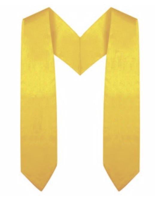 Gold Preschool / Kindergarten Graduation Stole - Canadian Gowns