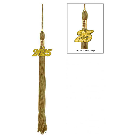 Antique Gold Graduation Tassel - College & High School Tassels