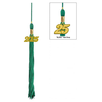 Matte Emerald Green Middle School Cap & Tassel