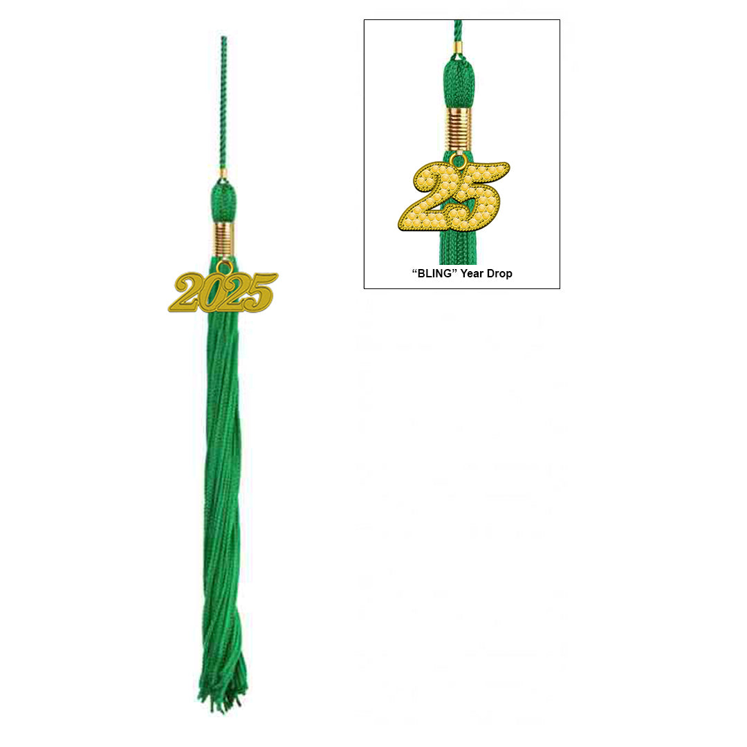 Matte Green Bachelors Degree Cap & Tassel