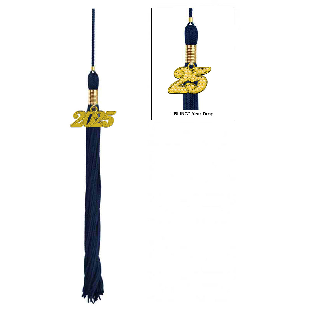 Matte Navy Blue High School Cap & Tassel - Graduation Caps