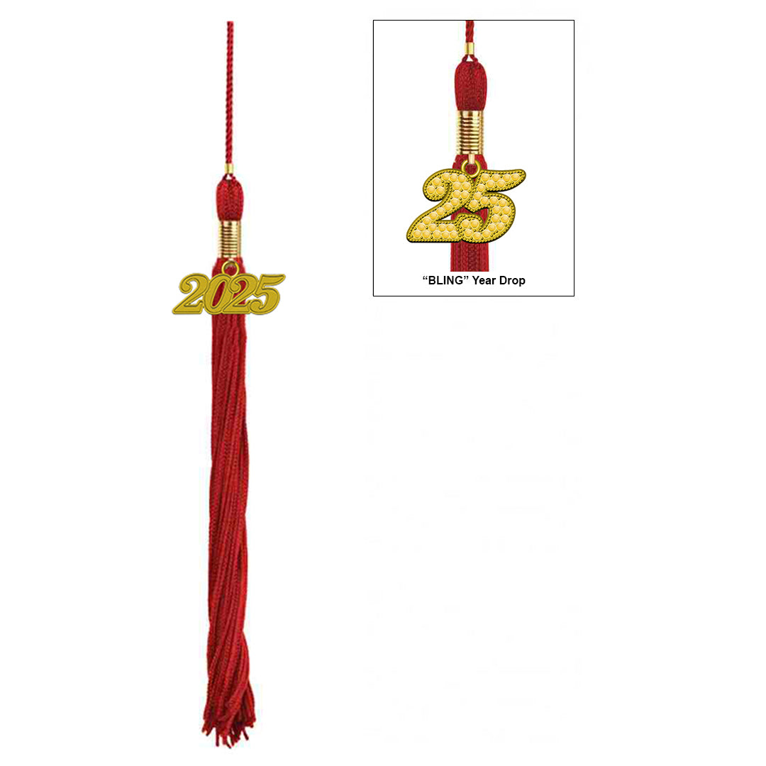 Matte Red Middle School Cap, Gown & Tassel