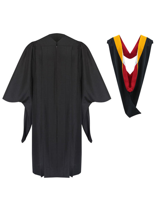 Deluxe Masters Graduation Gown & Hood Package - Canadian Gowns