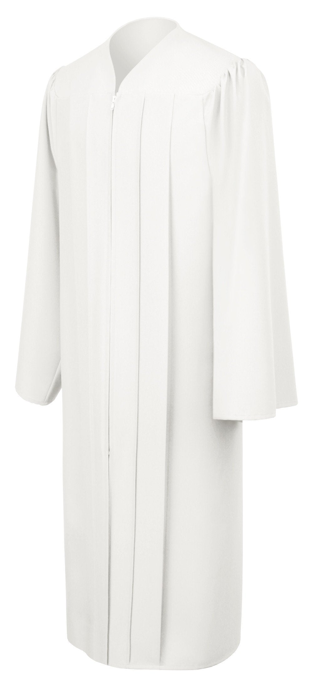 Matte White Choir Robe - Canadian Gowns