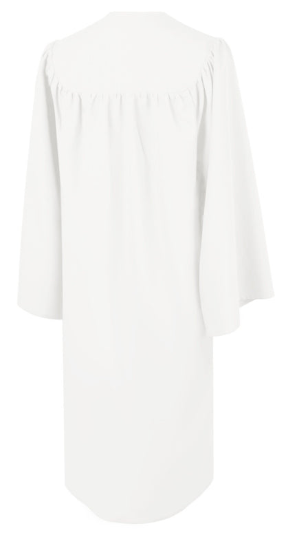 Matte White Choir Robe - Canadian Gowns