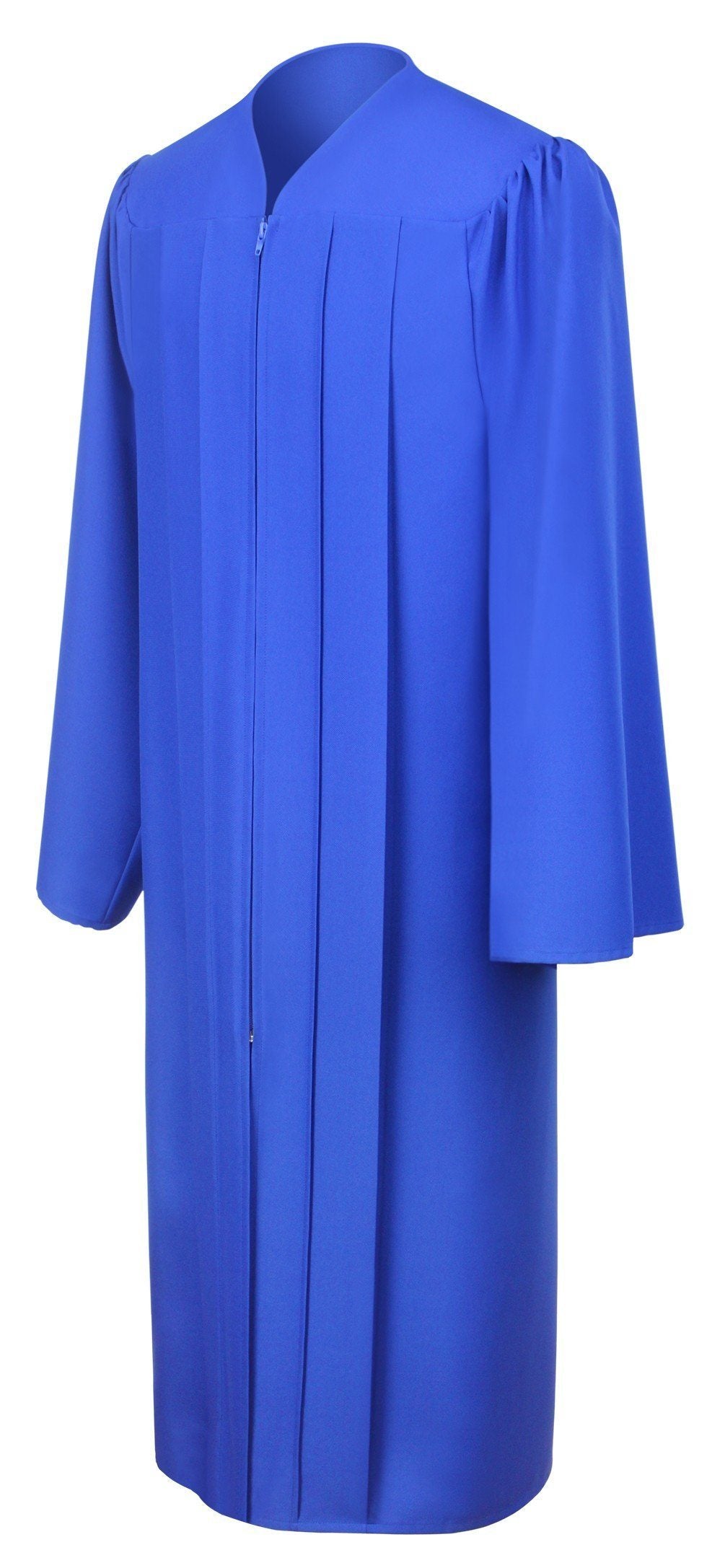 Matte Royal Blue Choir Robe - Canadian Gowns