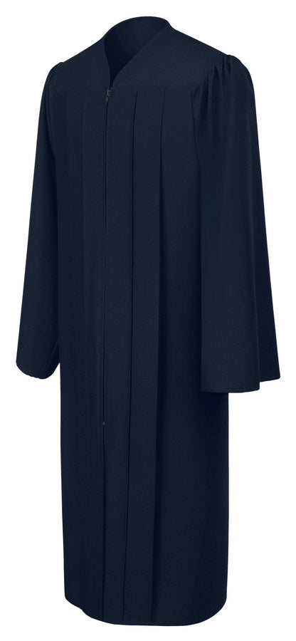 Matte Navy Blue Choir Robe - Canadian Gowns