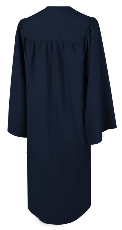 Matte Navy Blue Choir Robe - Canadian Gowns