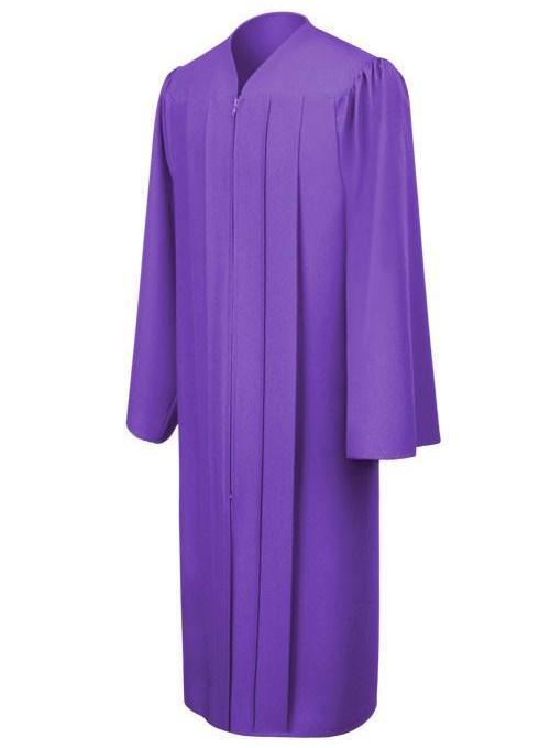 Matte Purple Choir Robe - Canadian Gowns