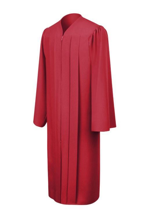 Matte Red Choir Robe - Canadian Gowns