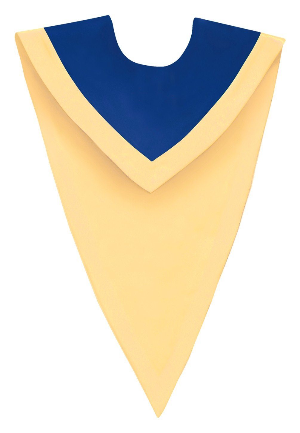 Royal Blue/Gold V-Neck Choir Stole - Canadian Gowns