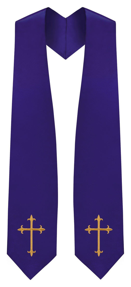 Purple Traditional Choir Stole - Canadian Gowns