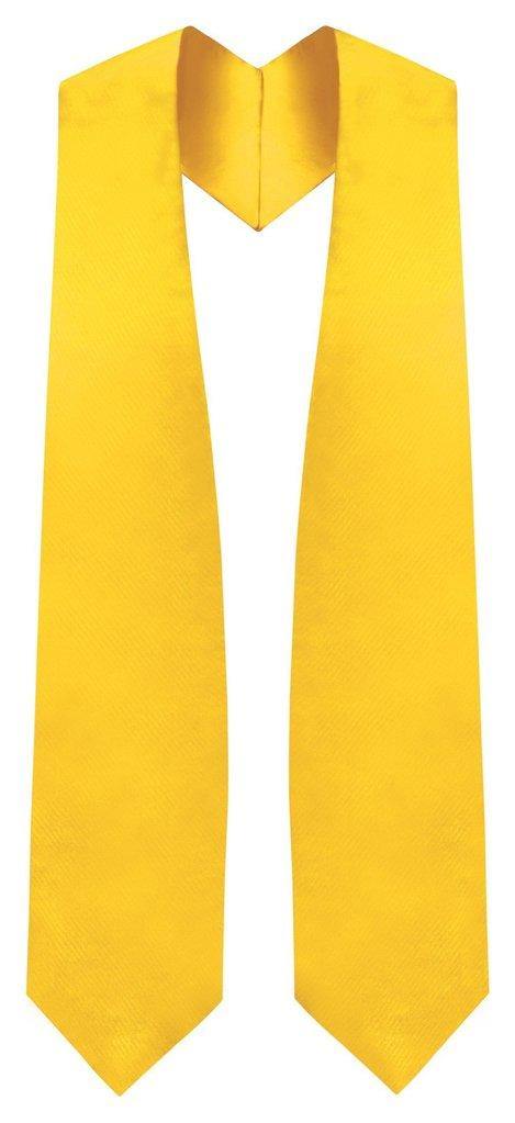 Gold Graduation Stole - Gold College & High School Stoles - Canadian Gowns