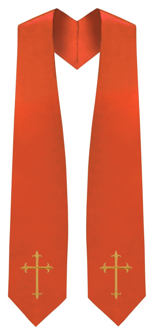 Orange Traditional Choir Stole - Canadian Gowns