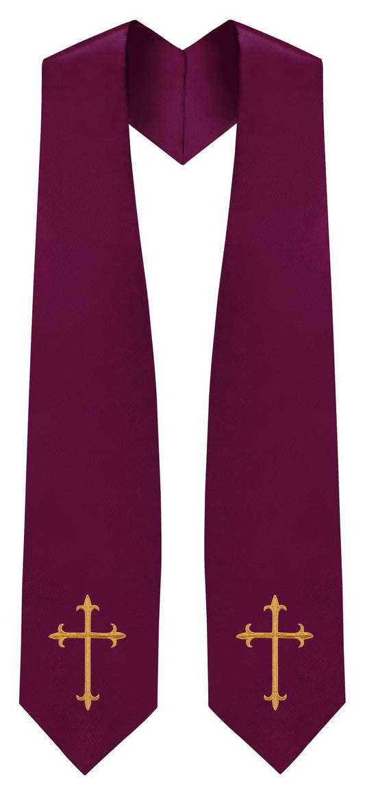 Maroon Traditional Choir Stole - Canadian Gowns