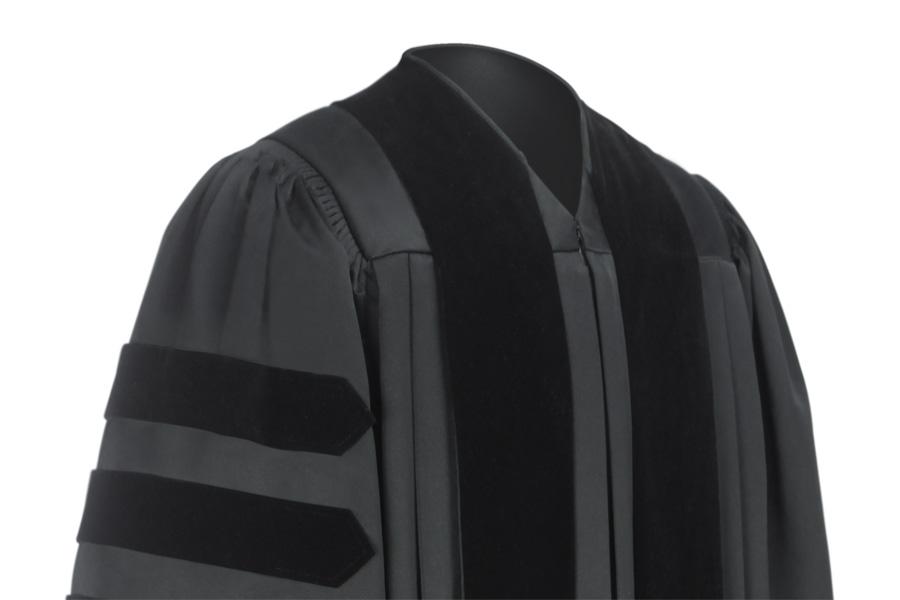 Deluxe Black Pulpit Robe - Canadian Gowns