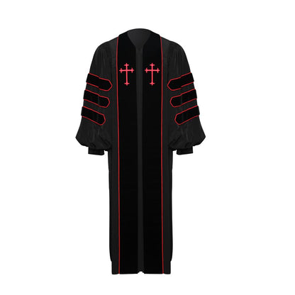 Black Dr. of Divinity Pulpit Robe - Canadian Gowns