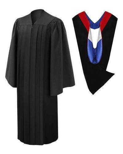 Deluxe Black Bachelors Gown & Hood Package - Canadian Gowns