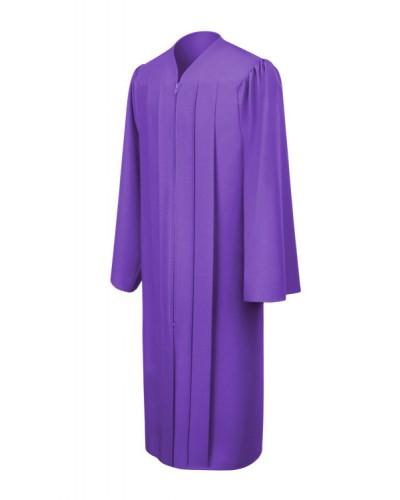 Matte Purple Bachelors Graduation Gown - College & University - Canadian Gowns