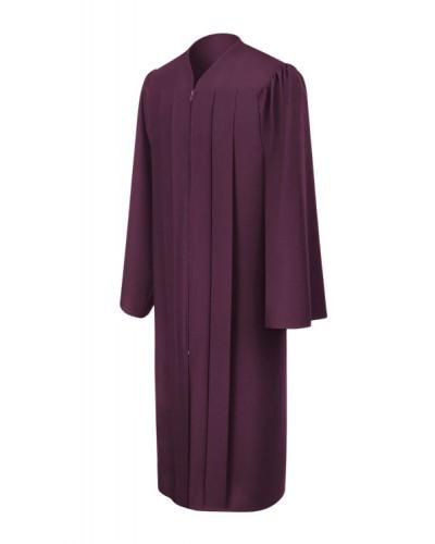 Matte Maroon Bachelors Graduation Gown - College & University - Canadian Gowns