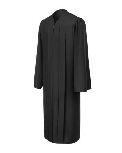 Matte Black Bachelors Graduation Gown - College & University - Canadian Gowns