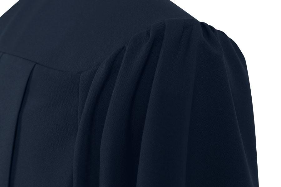 Matte Navy Blue Bachelors Cap & Gown - College & University - Canadian Gowns